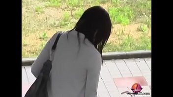 'Sexy Japanese Gal Devastated by Vicious Sharking Pull in Public'